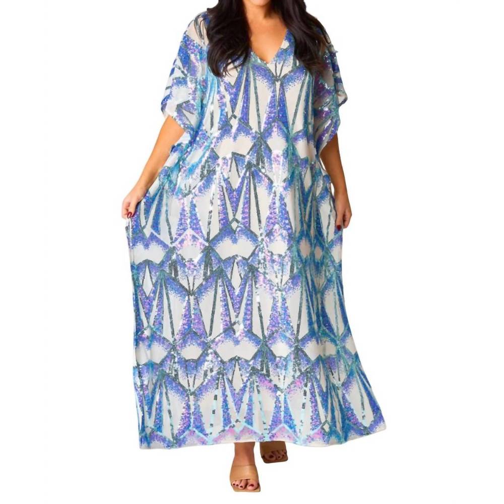 Buddy Love Blue and White Maxi Dress